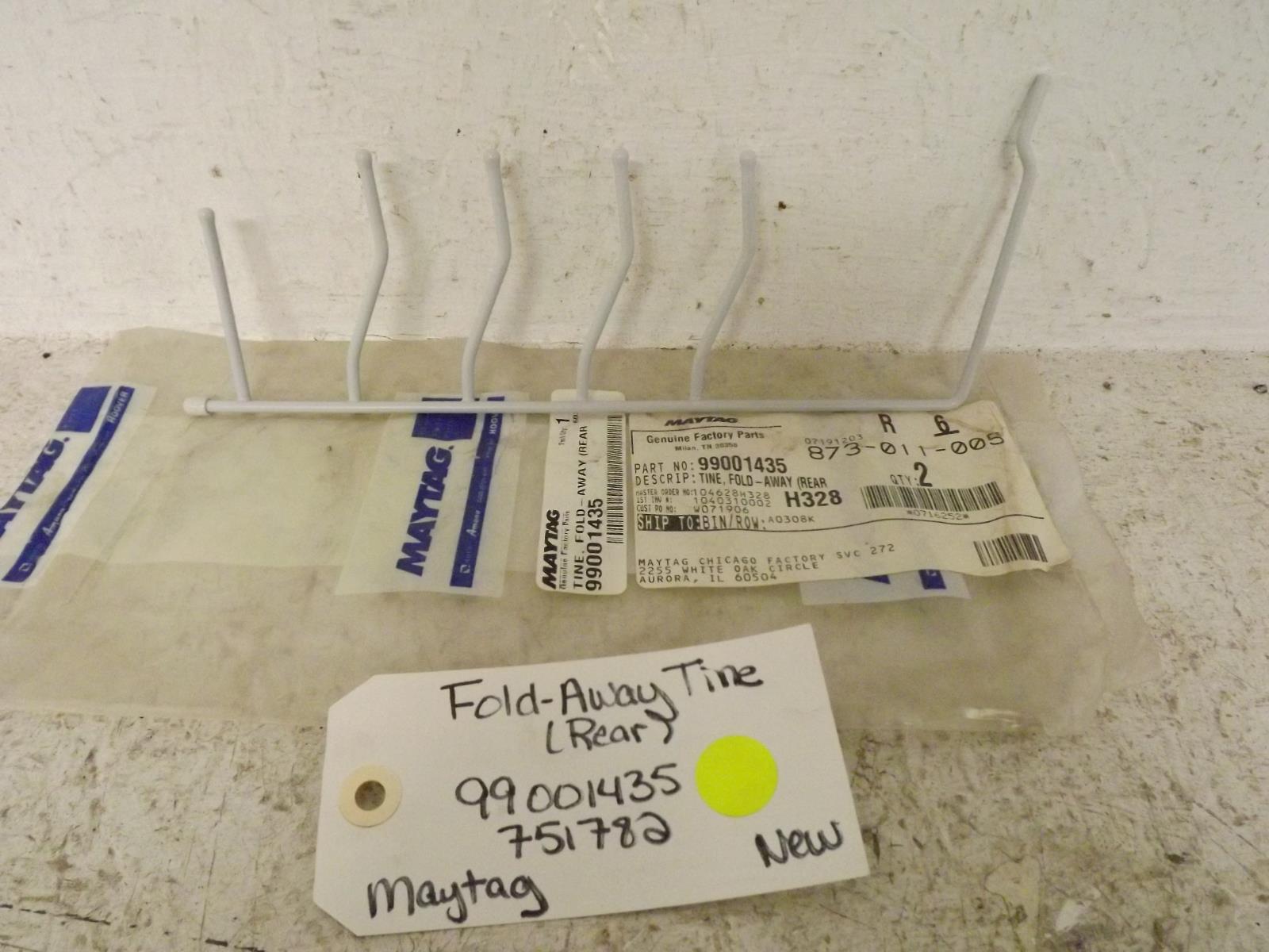 Maytag Dishwasher 99001435 751782 Fold-Away Tine (Rear) New Maytag Dishwasher 99001435 751782 Fold-Away Tine (Rear) New